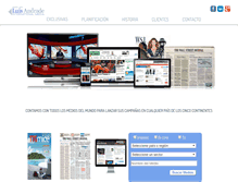 Tablet Screenshot of luisandrade.com